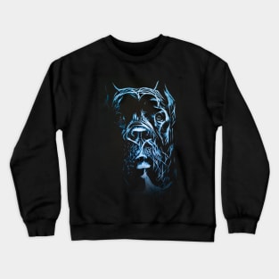 Blue Cane Corso Painting Crewneck Sweatshirt